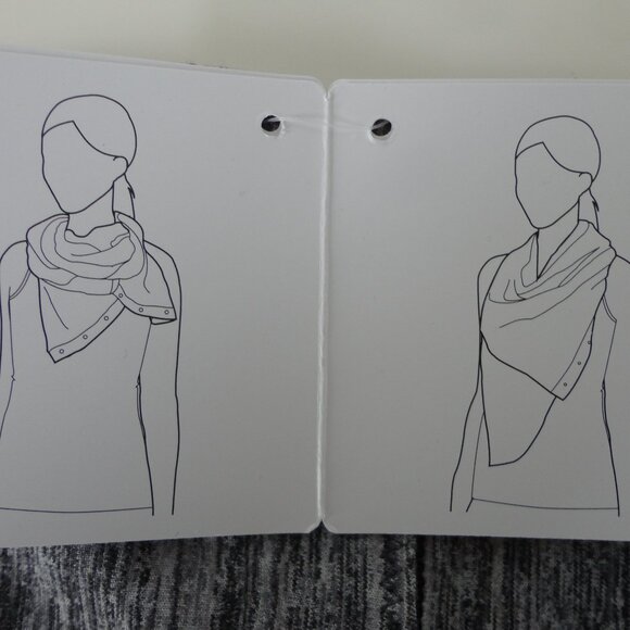 NWT LULULEMON SDSG Grey Soft Breathable Rulu Vinyasa Wrap Scarf OS - Picture 7 of 9